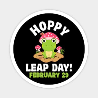 Funny Frog Hoppy Leap Day February 29 Birthday Leap Year Magnet